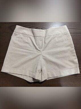 The Limited Cream Striped Women’s Shorts